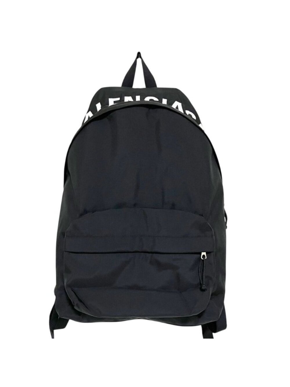 Balenciaga Wheel Logo Embroidery Backpack Black